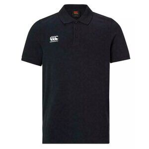 Canterbury Waimak Men's Short Sleeve Polo Black Shirt Size XL NEW